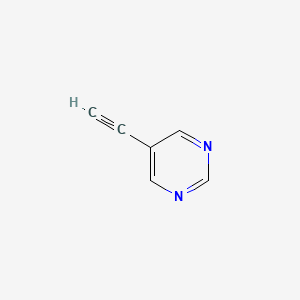 5-Ethynylpyrimidine chemical structure (CAS 153286-94-3)