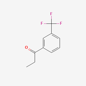 1-(3-(Trifluoromethyl)phenyl)propan-1-one chemical structure (CAS 1533-03-5)
