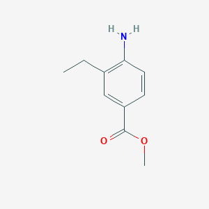 Methyl 4-amino-3-ethylbenzoate chemical structure (CAS 153304-75-7)