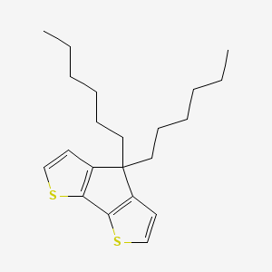 4,4-Dihexyl-4H-cyclopenta[1,2-b:5,4-b']dithiophene chemical structure (CAS 153312-86-8)