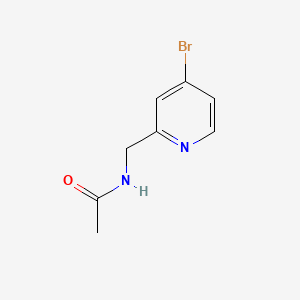 N-((4-Bromopyridin-2-yl)methyl)acetamide chemical structure (CAS 1533440-89-9)