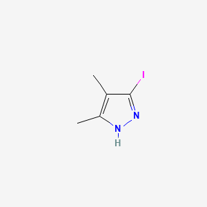 5-Iodo-3,4-dimethyl-1H-pyrazole chemical structure (CAS 1533443-11-6)