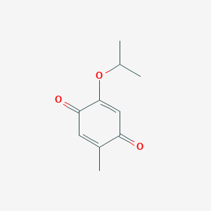 2-Isopropoxy-5-methylcyclohexa-2,5-diene-1,4-dione chemical structure (CAS 153360-58-8)