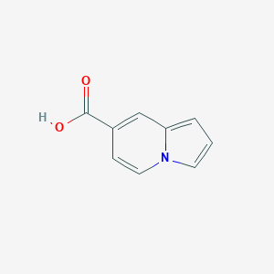 Indolizine-7-carboxylic acid chemical structure (CAS 1533853-53-0)