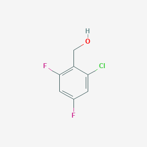 (2-Chloro-4,6-difluorophenyl)methanol chemical structure (CAS 1534389-83-7)