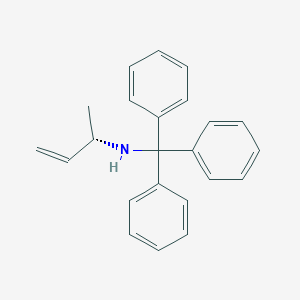 (S)-N-Tritylbut-3-en-2-amine chemical structure (CAS 153451-34-4)