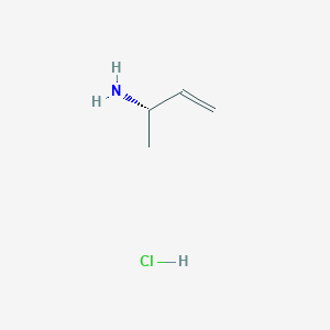 (S)-But-3-en-2-amine hydrochloride chemical structure (CAS 153451-37-7)