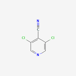 3,5-Dichloroisonicotinonitrile chemical structure (CAS 153463-65-1)