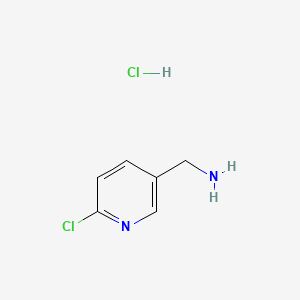 (6-Chloropyridin-3-yl)methanamine hydrochloride chemical structure (CAS 153471-65-9)