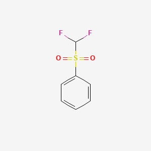 ((Difluoromethyl)sulfonyl)benzene chemical structure (CAS 1535-65-5)