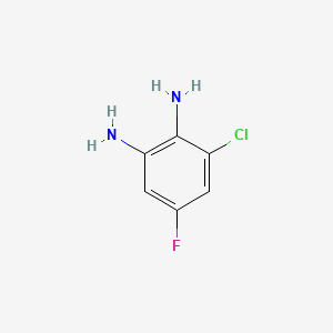 3-Chloro-5-fluorobenzene-1,2-diamine chemical structure (CAS 153505-33-0)