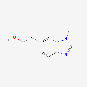 2-(1-Methyl-1H-benzo[d]imidazol-6-yl)ethan-1-ol chemical structure (CAS 1536223-02-5)