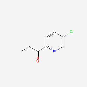 1-(5-Chloropyridin-2-yl)propan-1-one chemical structure (CAS 1536438-57-9)