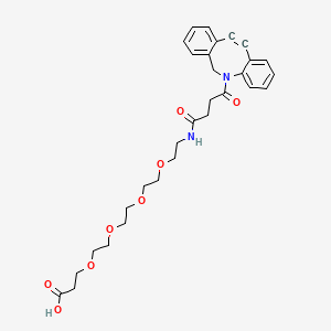 DBCO-CONH-PEG4-acid chemical structure (CAS 1537170-85-6)
