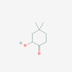 2-Hydroxy-4,4-dimethylcyclohexan-1-one chemical structure (CAS 1537263-29-8)