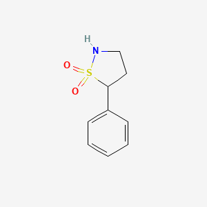 5-Phenyl-1lambda6,2-thiazolidine-1,1-dione chemical structure (CAS 1537863-73-2)
