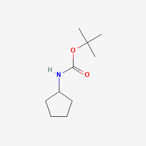 tert-Butyl cyclopentylcarbamate chemical structure (CAS 153789-22-1)