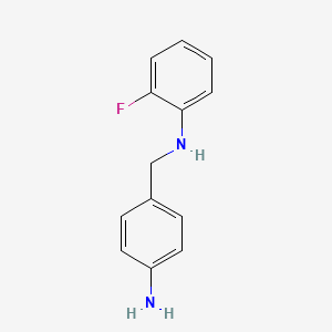 N-(4-Aminobenzyl)-2-fluoroaniline chemical structure (CAS 1538115-58-0)