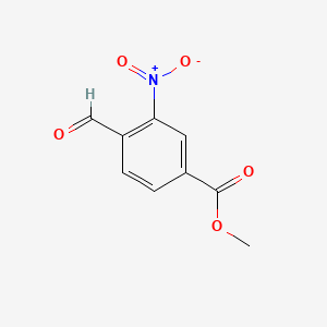 Methyl 4-formyl-3-nitrobenzoate chemical structure (CAS 153813-69-5)