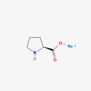 (S)-Pyrrolidine-2-carboxylic acid, sodium salt chemical structure (CAS 15383-56-9)
