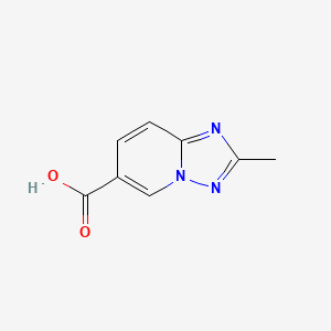 2-Methyl-[1,2,4]triazolo[1,5-a]pyridine-6-carboxylic acid chemical structure (CAS 1538440-91-3)