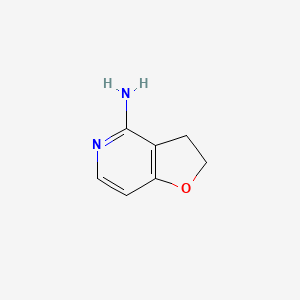 2,3-Dihydrofuro[3,2-c]pyridin-4-amine chemical structure (CAS 1539440-00-0)