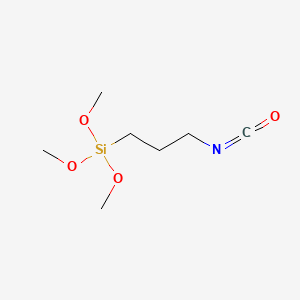 3-Isocyanatopropyltrimethoxysilane chemical structure (CAS 15396-00-6)