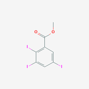 Methyl 2,3,5-triiodobenzoate chemical structure (CAS 15396-41-5)
