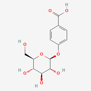 4-(β-D-glucopyranosyloxy)benzoic acid chemical structure (CAS 15397-25-8)