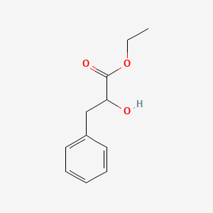 Ethyl 2-hydroxy-3-phenylpropanoate chemical structure (CAS 15399-05-0)