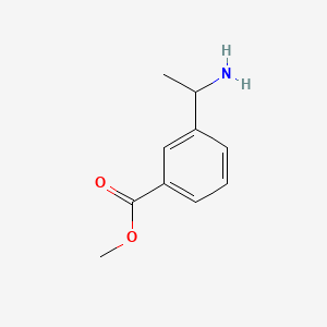 Methyl 3-(1-aminoethyl)benzoate chemical structure (CAS 153994-69-5)