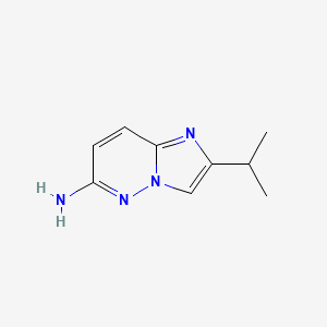2-Isopropylimidazo[1,2-b]pyridazin-6-amine chemical structure (CAS 1539956-22-3)