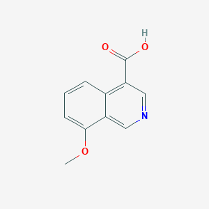8-Methoxyisoquinoline-4-carboxylic acid chemical structure (CAS 1539960-58-1)