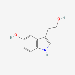 3-(2-Hydroxyethyl)-1H-indol-5-ol chemical structure (CAS 154-02-9)