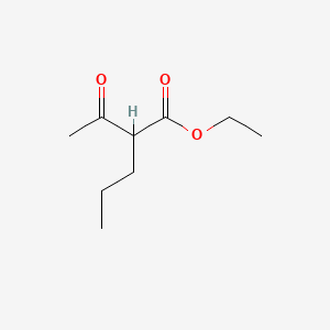 Ethyl 2-acetylpentanoate chemical structure (CAS 1540-28-9)