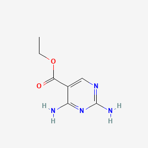 Ethyl 2,4-diaminopyrimidine-5-carboxylate chemical structure (CAS 15400-54-1)