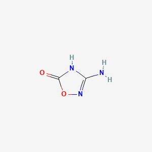 3-Amino-1,2,4-oxadiazol-5(4H)-one chemical structure (CAS 154020-18-5)