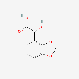 2-(Benzo[d][1,3]dioxol-4-yl)-2-hydroxyacetic acid chemical structure (CAS 154030-29-2)