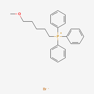 (5-Methoxypentyl)triphenylphosphonium bromide chemical structure (CAS 154060-34-1)