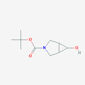 tert-Butyl 6-hydroxy-3-azabicyclo[3.1.0]hexane-3-carboxylate chemical structure (CAS 1540700-97-7)