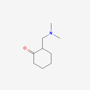2-((Dimethylamino)methyl)cyclohexanone chemical structure (CAS 15409-60-6)