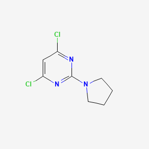 4,6-Dichloro-2-(pyrrolidin-1-yl)pyrimidine chemical structure (CAS 154117-91-6)
