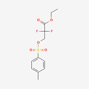 Ethyl 2,2-difluoro-3-(tosyloxy)propanoate chemical structure (CAS 1541181-83-2)