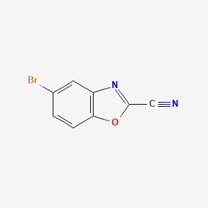 5-Bromobenzo[d]oxazole-2-carbonitrile chemical structure (CAS 1541948-94-0)