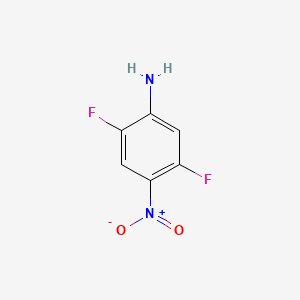2,5-Difluoro-4-nitroaniline chemical structure (CAS 1542-36-5)