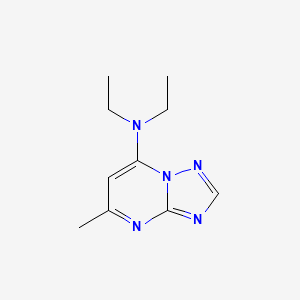 N,N-Diethyl-5-methyl-[1,2,4]triazolo[1,5-a]pyrimidin-7-amine chemical structure (CAS 15421-84-8)