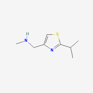2-Isopropyl-4-(methylaminomethyl)thiazole chemical structure (CAS 154212-60-9)