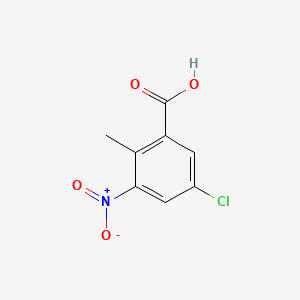 5-Chloro-2-methyl-3-nitrobenzoic acid chemical structure (CAS 154257-81-5)