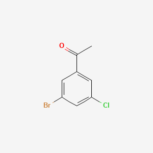 1-(3-Bromo-5-chlorophenyl)ethanone chemical structure (CAS 154257-85-9)