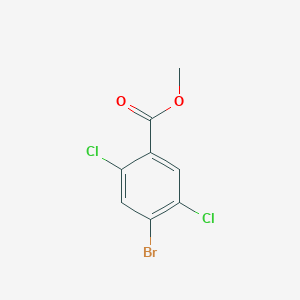 Methyl 4-bromo-2,5-dichlorobenzoate chemical structure (CAS 1542664-63-0)
